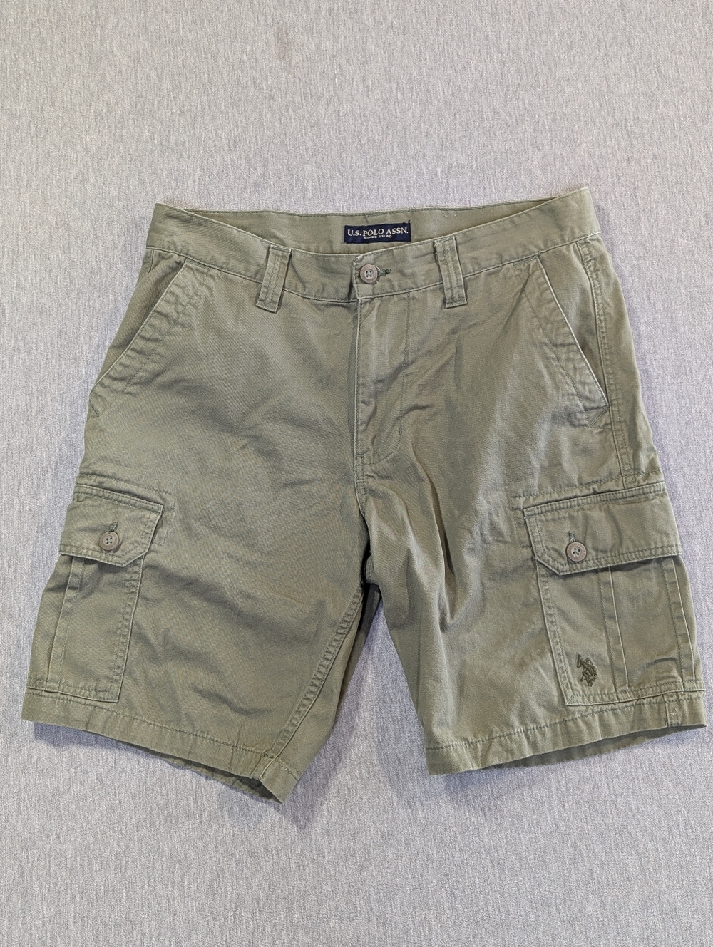 U.S. Polo Assn. Cargo Shorts Men's 34 Green